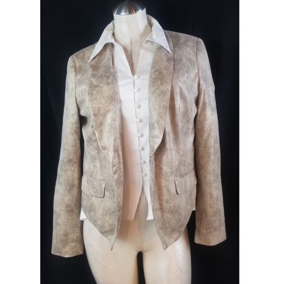 INC Size PM Blazer Reptile Print - Picture 2 of 6